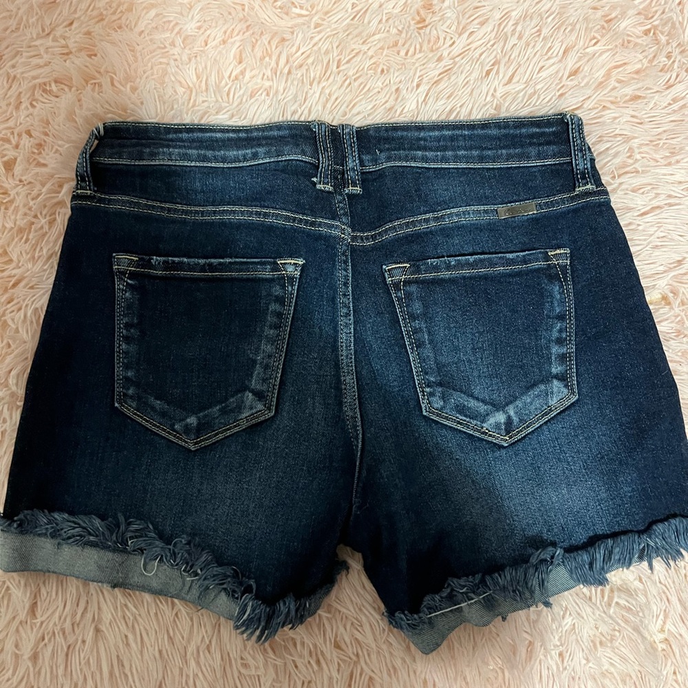 KanCan Blue Jean Shorts Frayed Hem Casual - Picture 2 of 3